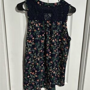 Floral Lace Women's Tank Top